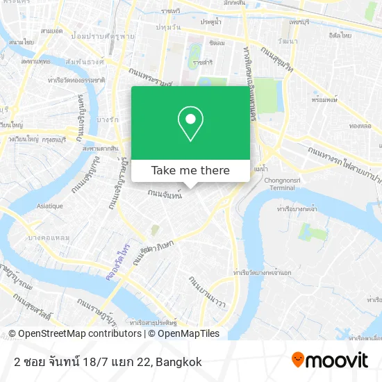 2 ซอย จันทน์ 18/7 แยก 22 map