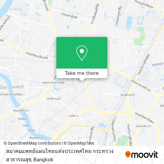 สมาคมแพทย์แผนไทยแห่งประเทศไทย กระทรวงสาธารณสุข map