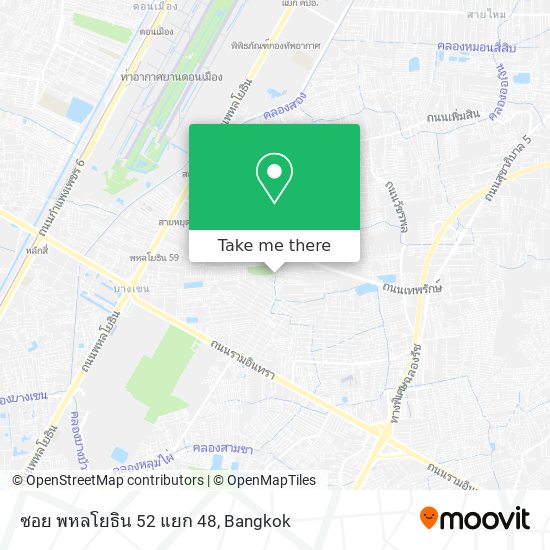 ซอย พหลโยธิน 52 แยก 48 map