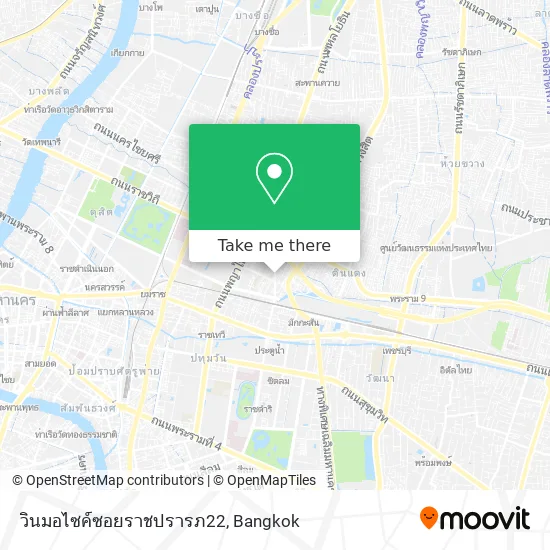 วินมอไซค์ซอยราชปรารภ22 map