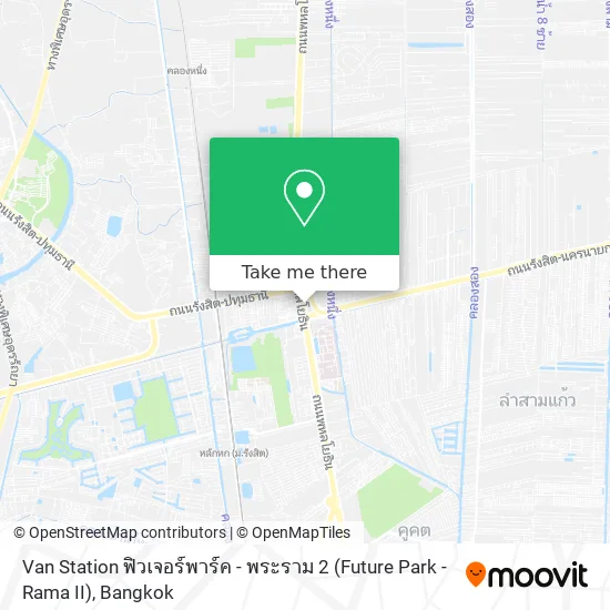 Van Station ฟิวเจอร์พาร์ค - พระราม 2 (Future Park - Rama II) map