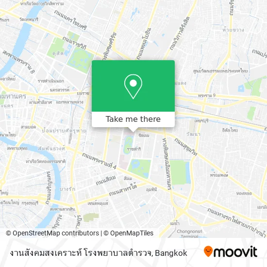 งานสังคมสงเคราะห์ โรงพยาบาลตำรวจ map