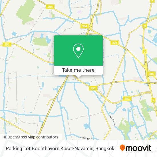 Parking Lot Boonthavorn Kaset-Navamin map