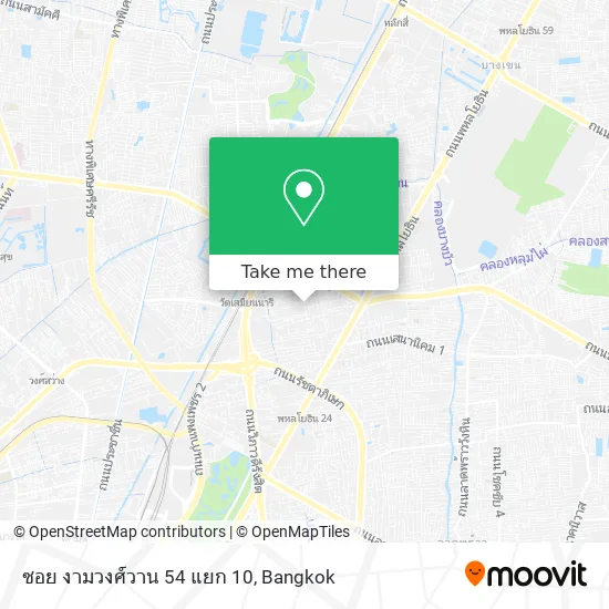 ซอย งามวงศ์วาน 54 แยก 10 map