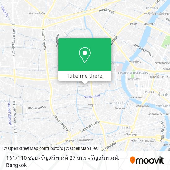 161 / 110 ซอยจรัญสนิทวงค์ 27 ถนนจรัญสนิทวงศ์ map