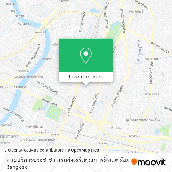 ศูนย์บริการประชาชน กรมส่งเสริมคุณภาพสิ่งแวดล้อม map