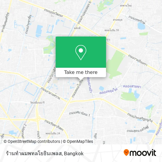 ร้านทำผมพหลโยธินเพลส map