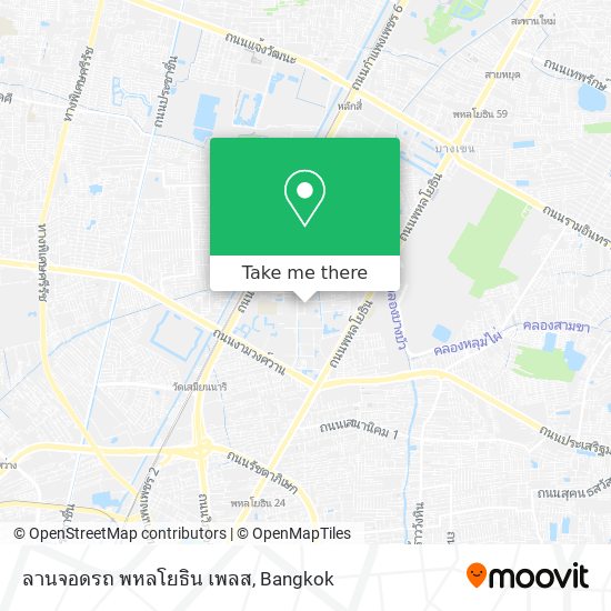 ลานจอดรถ พหลโยธิน เพลส map