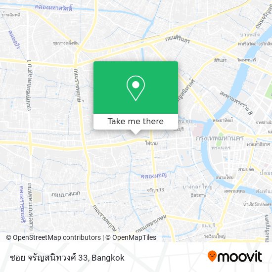 ซอย จรัญสนิทวงศ์ 33 map