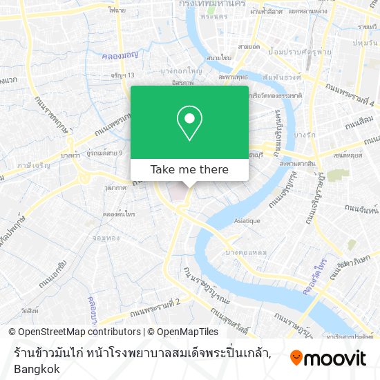 ร้านข้าวมันไก่ หน้าโรงพยาบาลสมเด็จพระปิ่นเกล้า map