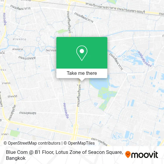 Blue Com @ B1 Floor, Lotus Zone of Seacon Square map