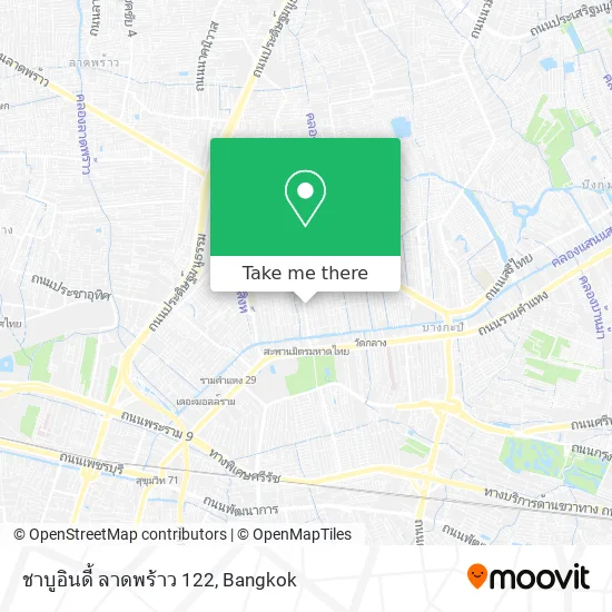 ชาบูอินดี้ ลาดพร้าว 122 map