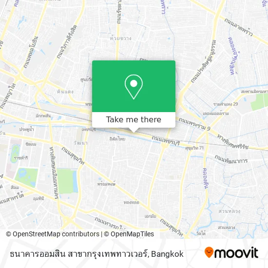 ธนาคารออมสิน สาขากรุงเทพทาวเวอร์ map