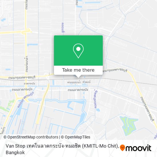 Van Stop เทคโนลาดกระบัง-หมอชิต (KMITL-Mo Chit) map