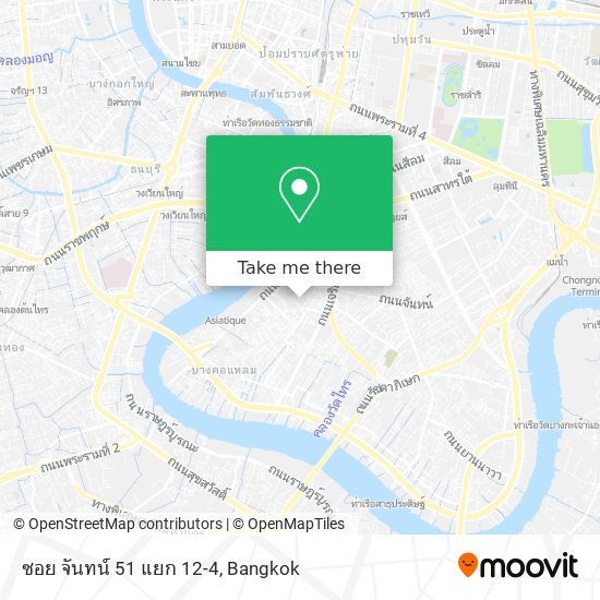 ซอย จันทน์ 51 แยก 12-4 map