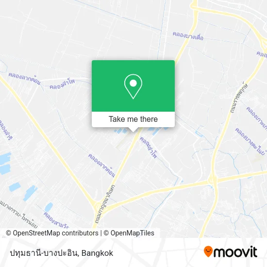 ปทุมธานี-บางปะอิน map
