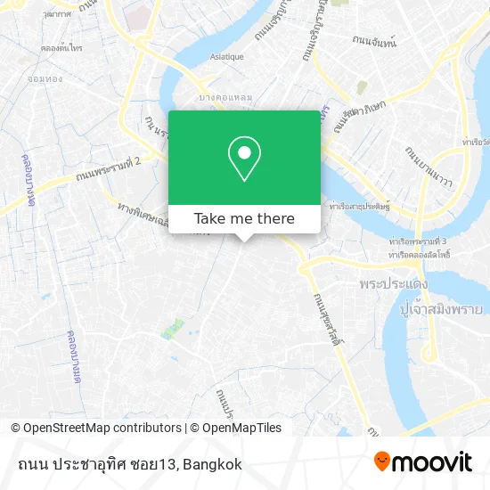 ถนน ประชาอุทิศ ซอย13 map