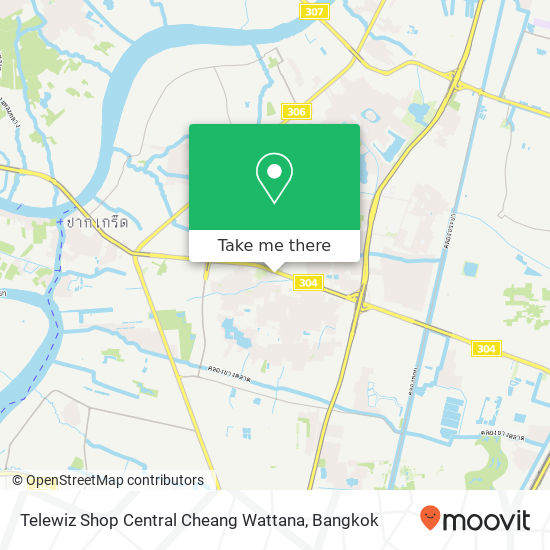 Telewiz Shop Central Cheang Wattana map