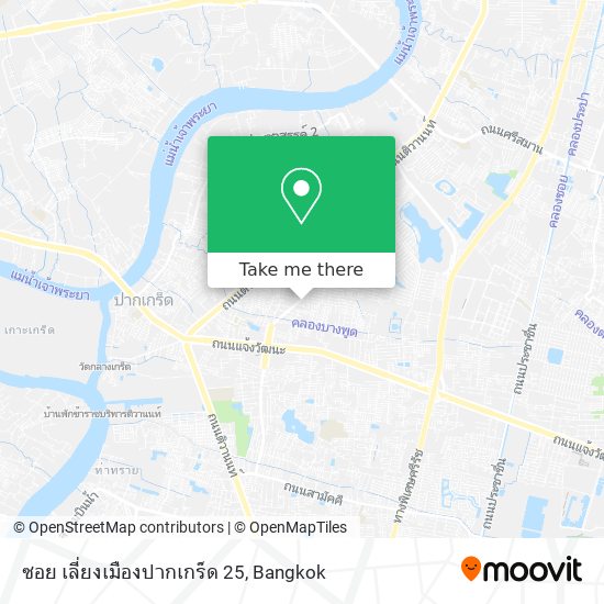 ซอย เลี่ยงเมืองปากเกร็ด 25 map