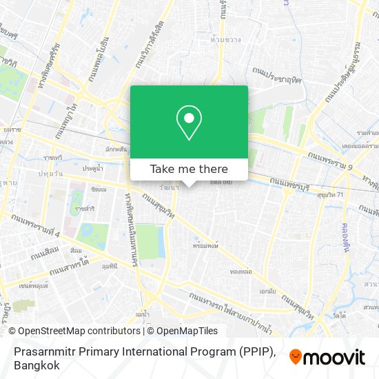 Prasarnmitr Primary International Program (PPIP) map