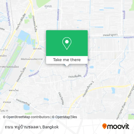 ถนน หมู่บ้านชลลดา map