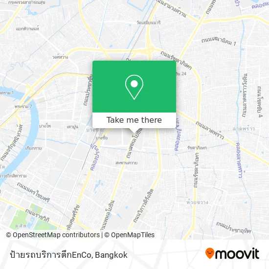 ป้ายรถบริการตึกEnCo map