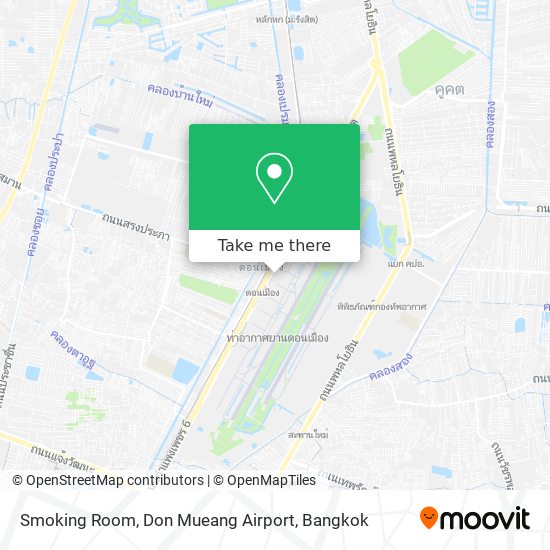 Smoking Room, Don Mueang Airport map