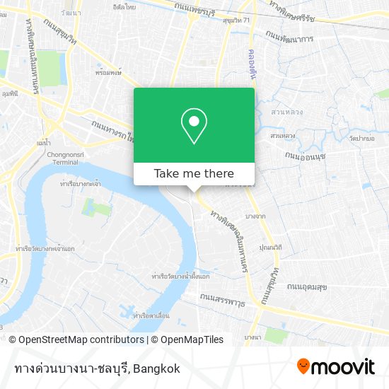 ทางด่วนบางนา-ชลบุรี map