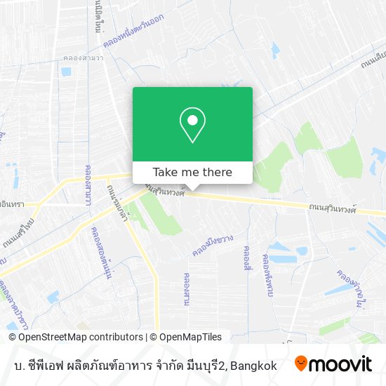 บ. ซีพีเอฟ ผลิตภัณฑ์อาหาร จํากัด มีนบุรี2 map