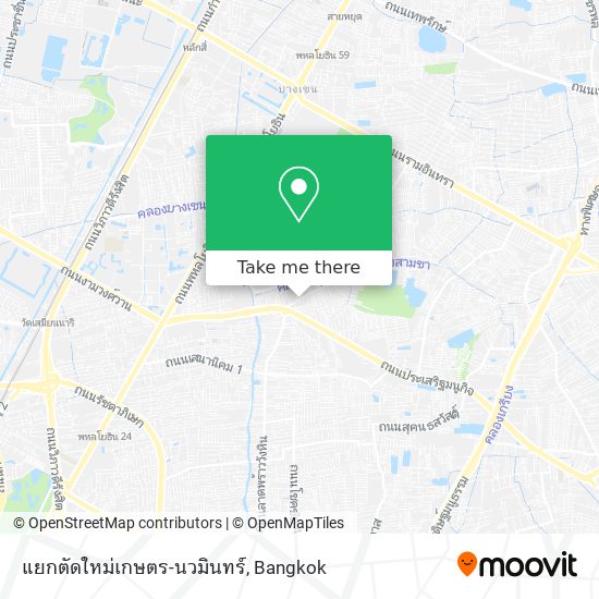 แยกตัดใหม่เกษตร-นวมินทร์ map