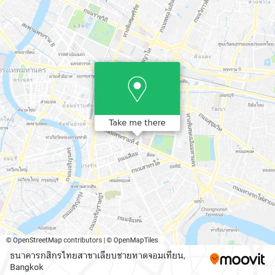 ธนาคารกสิกรไทยสาขาเลียบชายหาดจอมเทียน map