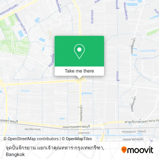 จุดปั่นจักรยาน แยกเจ้าคุณทหาร-กรุงเทพกรีฑา map