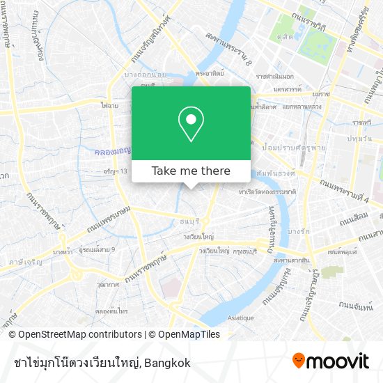 ชาไข่มุกโน๊ตวงเวียนใหญ่ map