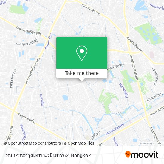 ธนาคารกรุงเทพ นวมินทร์62 map