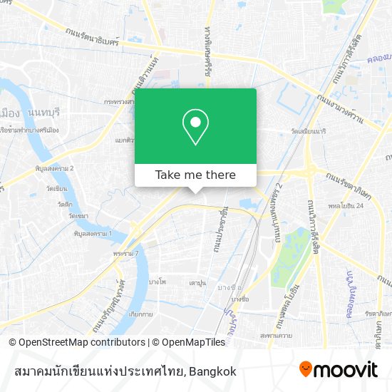 สมาคมนักเขียนแห่งประเทศไทย map