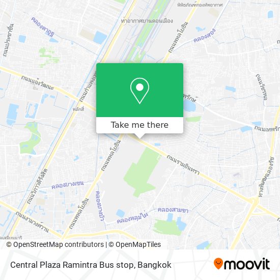 Central Plaza Ramintra Bus stop map