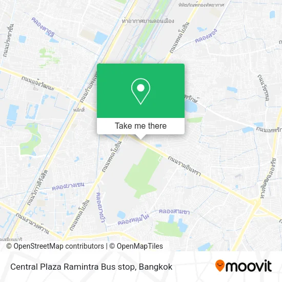 Central Plaza Ramintra Bus stop map