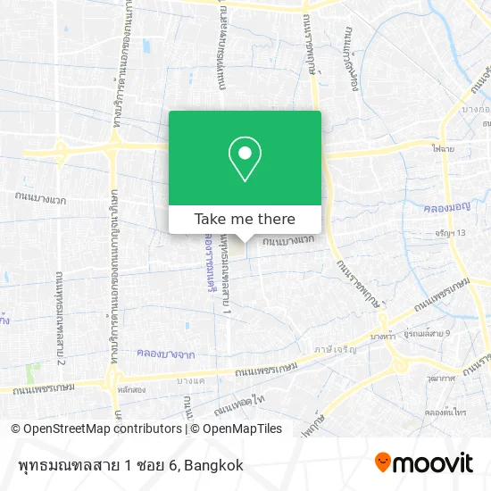 พุทธมณฑลสาย 1 ซอย 6 map