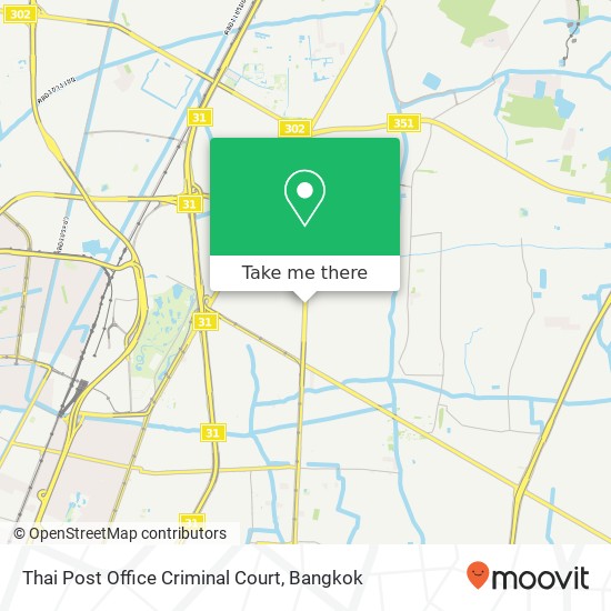 Thai Post Office Criminal Court map