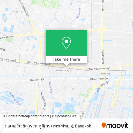 มอเตอร์เวย์สุวรรณภูมิ(กรุงเทพ-พัทยา) map