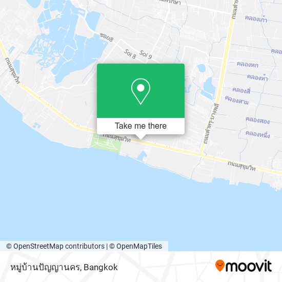 หมู่บ้านปัญญานคร map