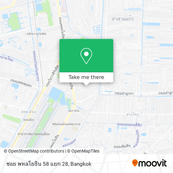 ซอย พหลโยธิน 58 แยก 28 map