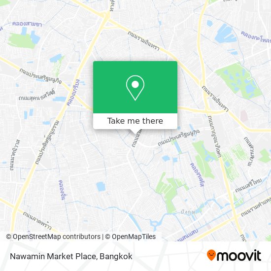 Nawamin Market Place map