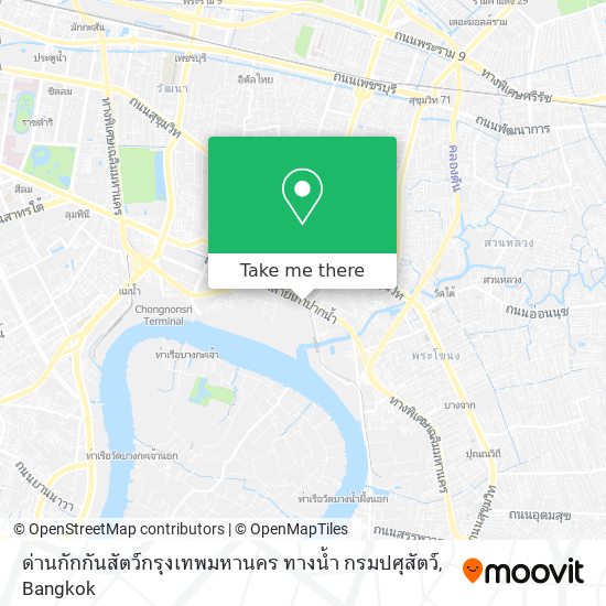 ด่านกักกันสัตว์กรุงเทพมหานคร ทางน้ำ กรมปศุสัตว์ map