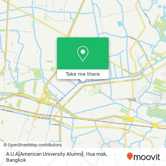 A.U.A[American University Alumni]. Hua mak map