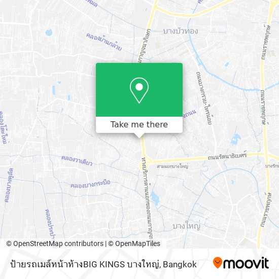 ป้ายรถเมล์หน้าห้างBIG KINGS บางใหญ่ map