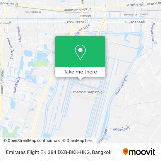 Emirates Flight EK 384 DXB-BKK-HKG map