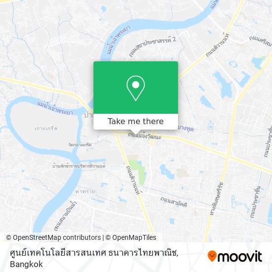 ศูนย์เทคโนโลยีสารสนเทศ ธนาคารไทยพาณิช map