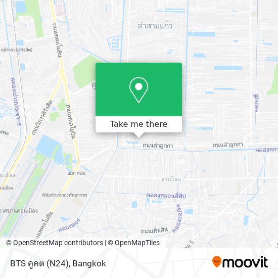 BTS คูคต (N24) map
