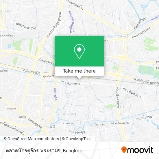 ตลาดนัดจตุจักร พระราม9 map
